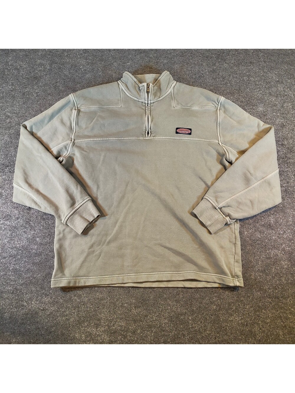Vineyard Vines Sage Green 1/4 Zip Pullover Sweatshirt Men's Size L